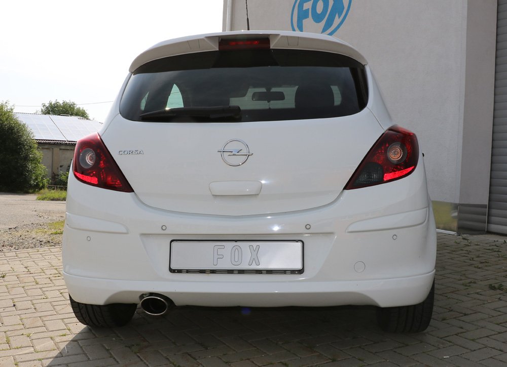 Fox Auspuff Sportauspuff Komplettanlage für Opel Corsa D Sportheck oder OPC Line