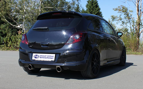 Fox Duplex Auspuff Sportauspuff Komplettanlage für Opel Corsa D GSI 1,6l 110kW