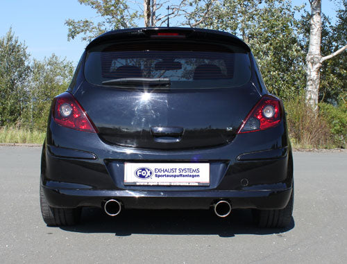 Fox Duplex Auspuff Sportauspuff Komplettanlage für Opel Corsa D GSI 1,6l 110kW