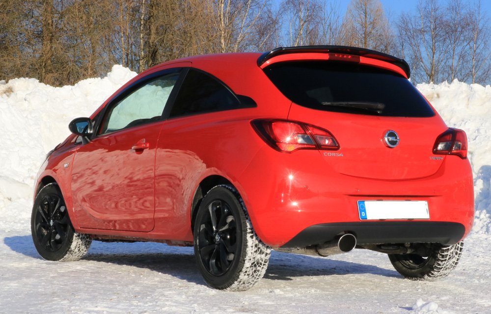 Fox Auspuff Sportauspuff Komplettanlage für Opel Corsa E 1.4l Turbo 74/110kW