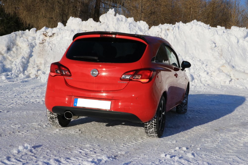Fox Auspuff Sportauspuff Komplettanlage für Opel Corsa E 1.4l Turbo 74/110kW