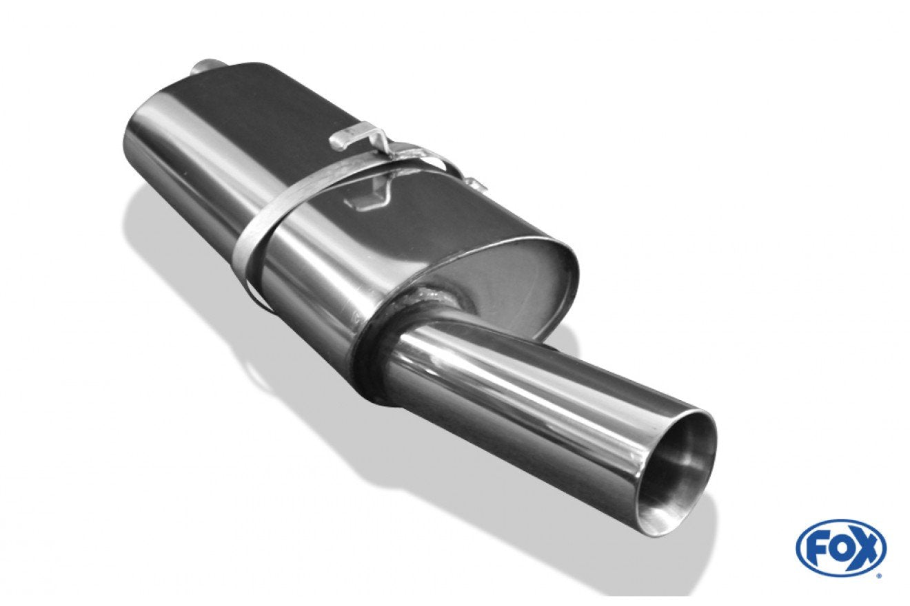 Fox Auspuff Sportauspuff Endschalldämpfer für Opel Astra F Fließheck 1 P. Aufhä.