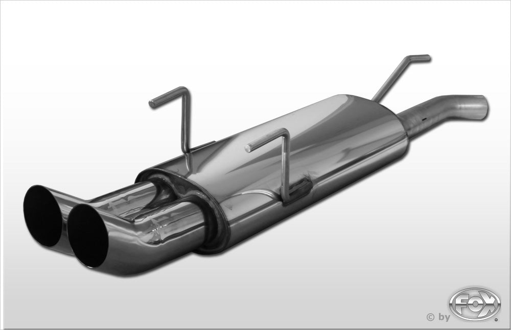 Fox Auspuff Sportauspuff Sportendschalldämpfer für Opel Astra F-CC 2,0l