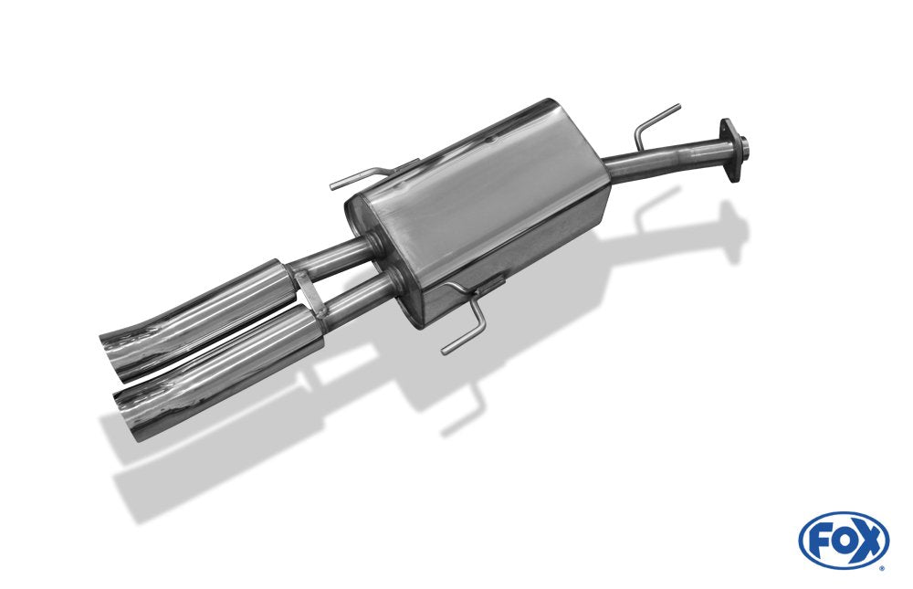 Fox Auspuff Sportauspuff Endschalldämpfer für Opel Astra G Stufenheck 2.0l 100kW