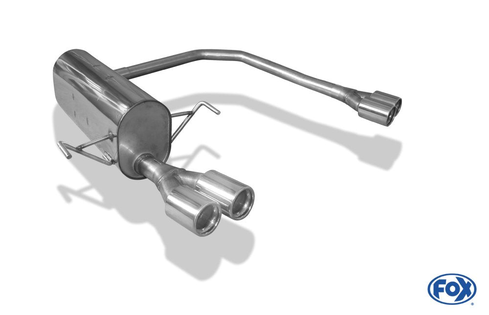 Fox Duplex Auspuff Sportauspuff Sportendschalldämpfer für Opel Astra H/ Astra H