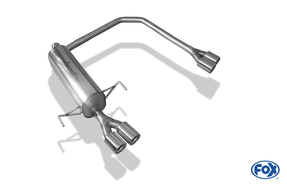 Fox Duplex Auspuff Sportauspuff Sportendschalldämpfer für Opel Astra H/ Astra H