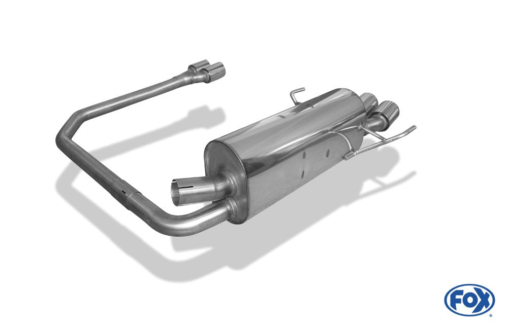 Fox Duplex Auspuff Sportauspuff Sportendschalldämpfer für Opel Astra H/ Astra H