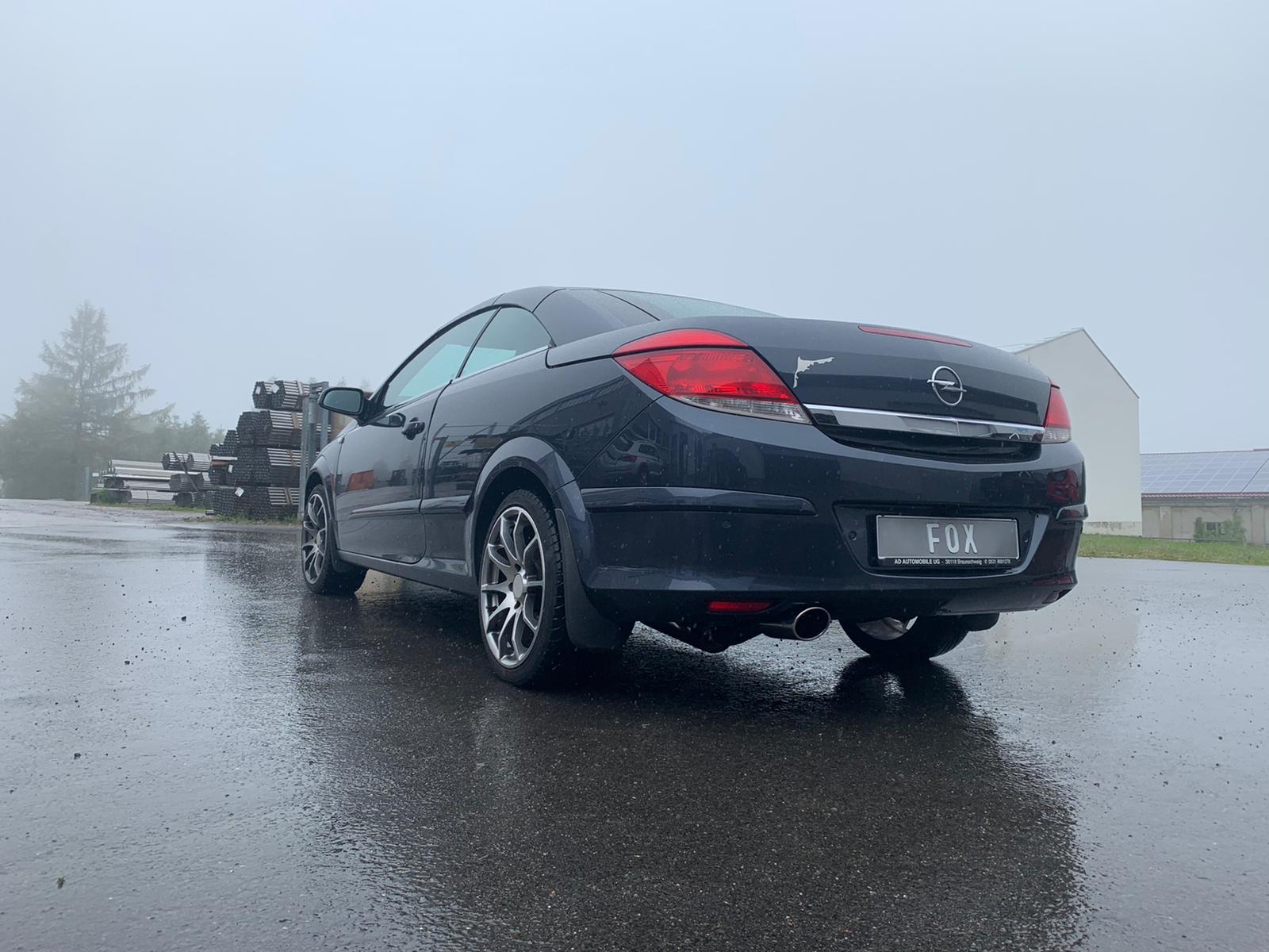 Fox Sportauspuff Endschalldämpfer für Opel Astra H TwinTop 1.6 1.8 1.9