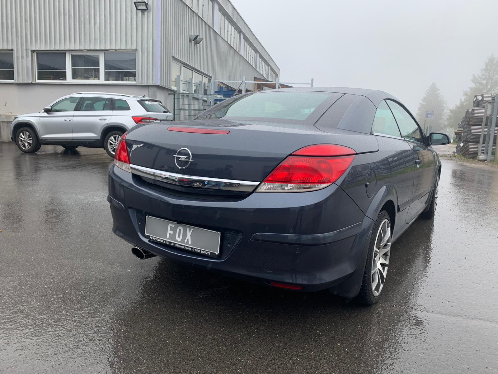 Fox Sportauspuff Komplettanlage für Opel Astra H TwinTop 1.6 1.8 1.9