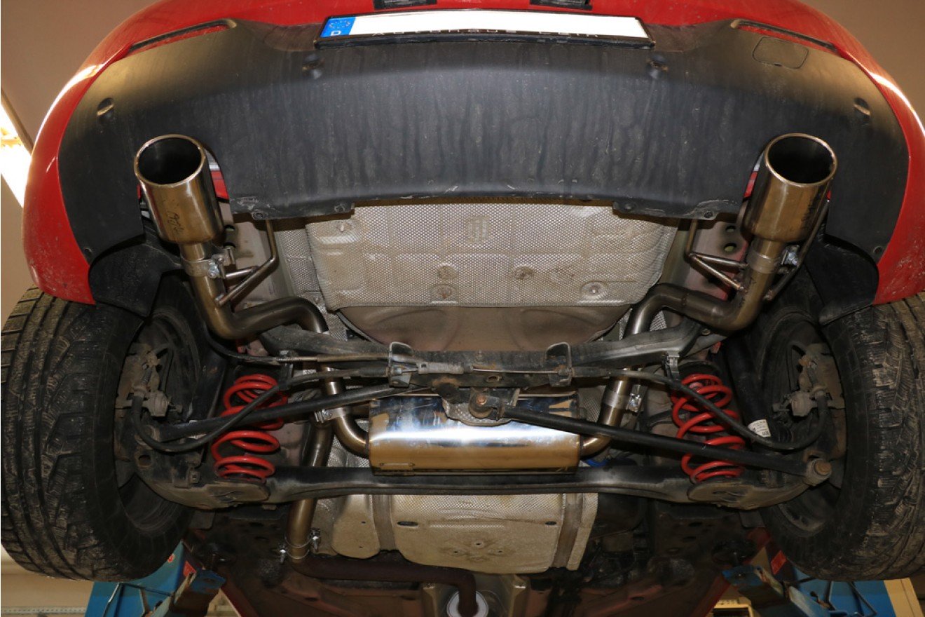 Fox Duplex Auspuff Sportauspuff Komplettanlage für Opel Astra J GTC 1,6l