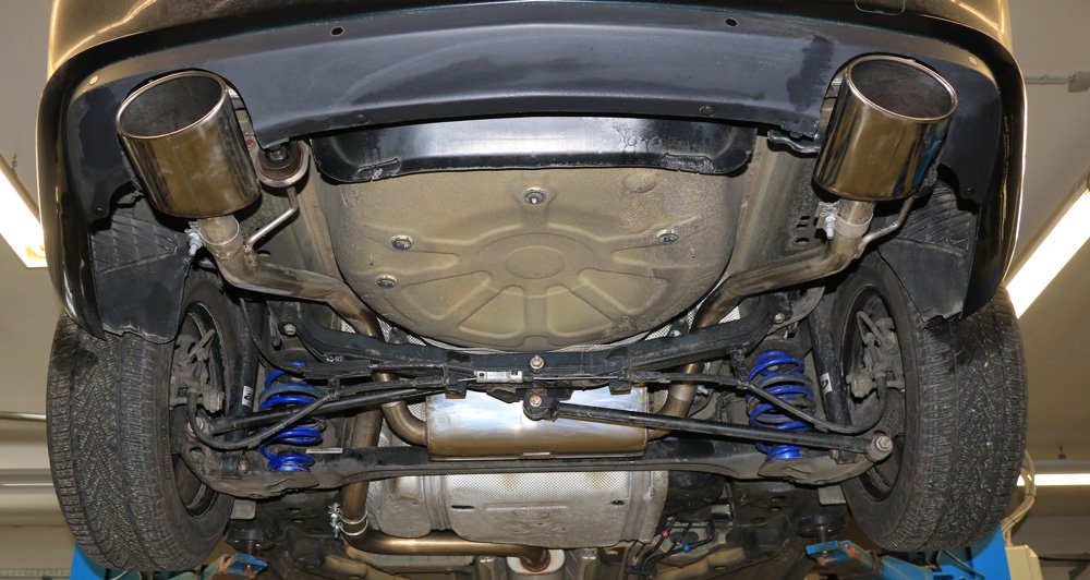 Fox Duplex Auspuff Sportauspuff Komplettanlage für Opel Astra J Stufenheck