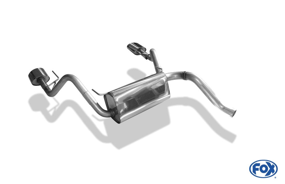 Fox Duplex Auspuff Sportauspuff Komplettanlage für Opel Astra J Stufenheck 1.6l