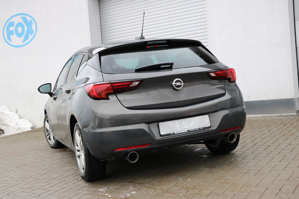 Fox Duplex Auspuff Sportauspuff Komplettanlage für Opel Astra K 1.6l Turbo 147kW