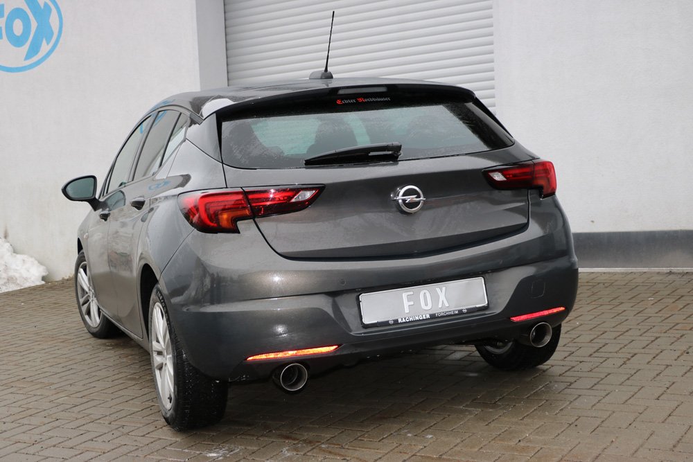Fox Duplex Auspuff Sportauspuff Komplettanlage für Opel Astra K 1.6l Turbo 147kW