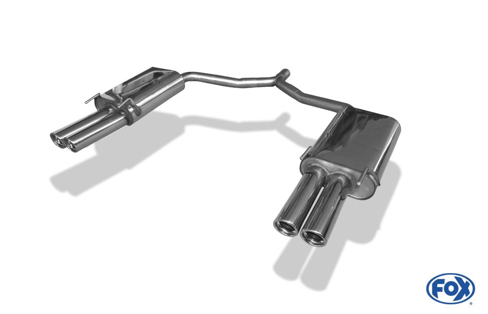 Fox Duplex Auspuff Sportauspuff Sportendschalldämpfer für Opel Vectra C GTS 2,2l