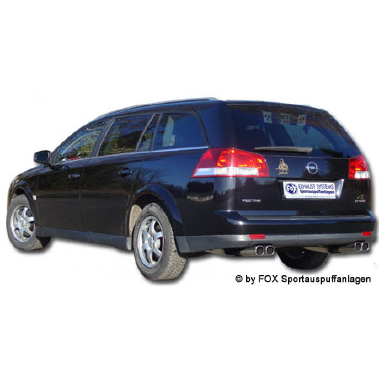 Fox Duplex Auspuff Sportauspuff Sportendschalldämpfer für Opel Vectra C Caravan