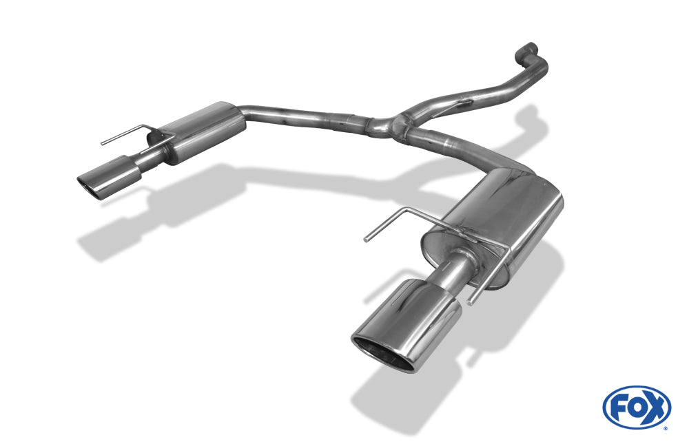 Fox Duplex Auspuff Sportauspuff Komplettanlage für Opel Vectra C OPC Limo 2.8