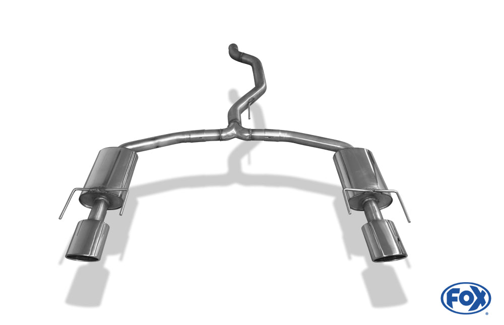 Fox Duplex Auspuff Sportauspuff Komplettanlage für Opel Vectra C OPC Limo 2.8