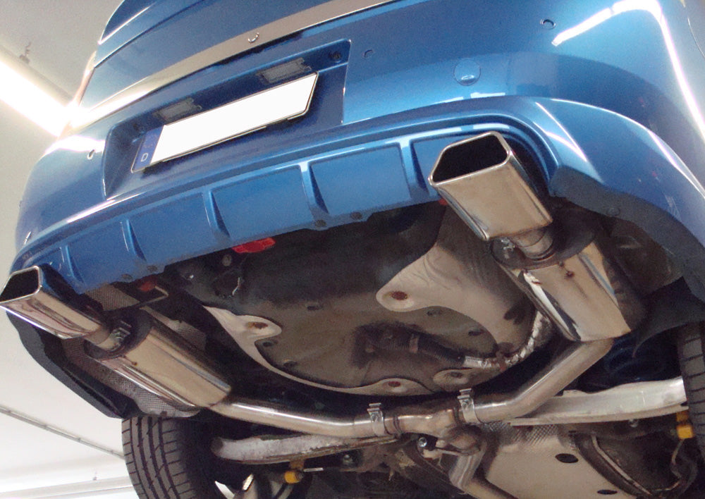 Fox Duplex Auspuff Sportauspuff Komplettanlage für Opel Vectra C OPC Limo 2.8l