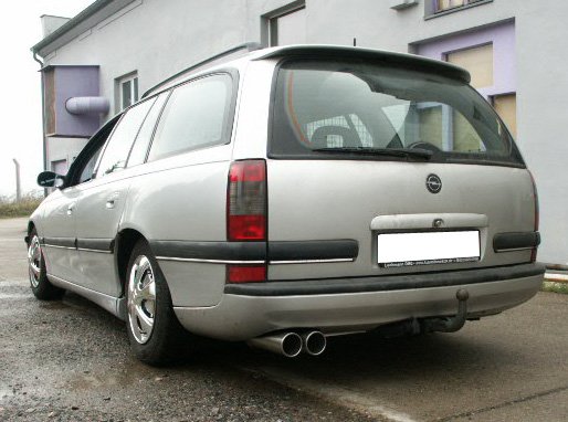 Fox Auspuff Sportauspuff Komplettanlage für Opel Omega B Caravan 3.0l V6 155kW