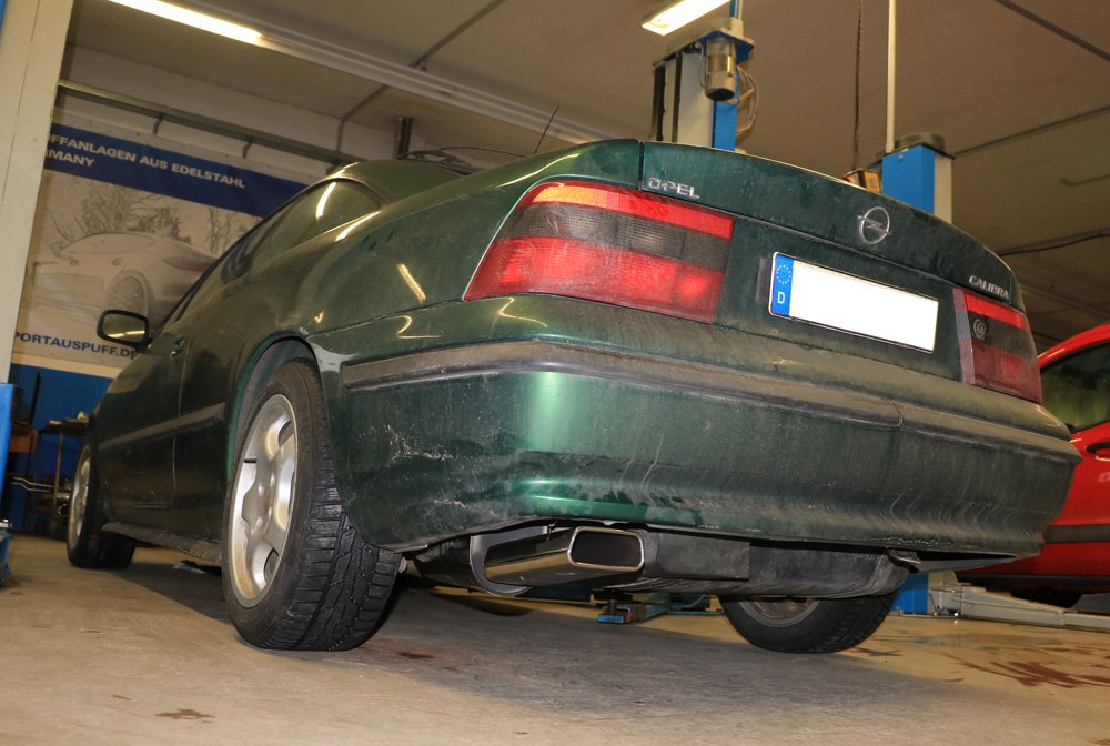 Fox Auspuff Sportauspuff Endschalldämpfer für Opel Calibra A/ Calibra A 4x4