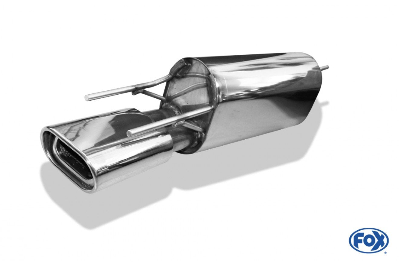 Fox Auspuff Sportauspuff Endschalldämpfer für Opel Calibra A 2.0l 16V 100kW 2.5l