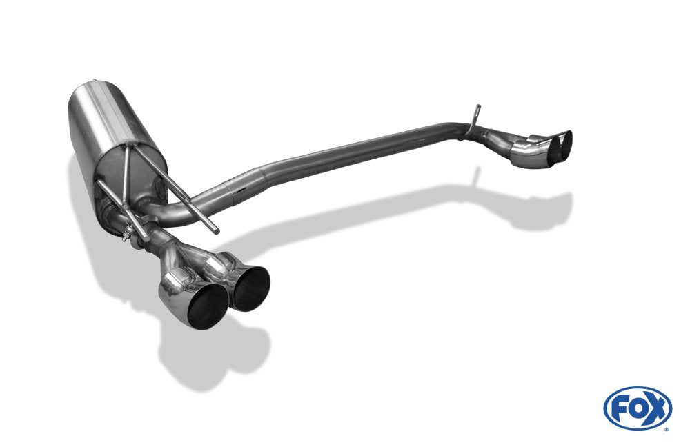 Fox Duplex Auspuff Sportauspuff Endschalldämpfer für Opel Calibra A 2,0l 16V