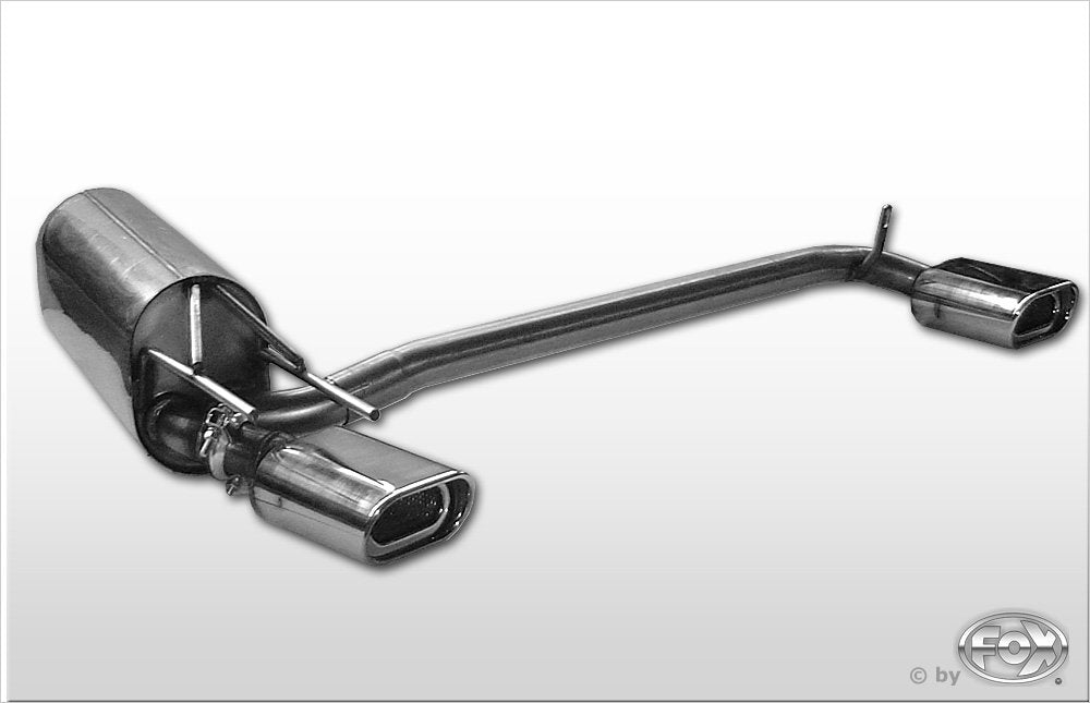 Fox Duplex Auspuff Sportauspuff Endschalldämpfer für Opel Calibra A 2.5l V6
