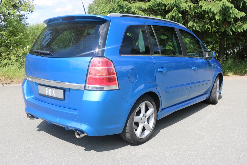 Fox Duplex Auspuff Sportauspuff Komplettanlage für Opel Zafira B OPC 2,0l