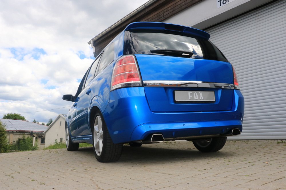 Fox Duplex Auspuff Sportauspuff Komplettanlage für Opel Zafira B OPC 2,0l