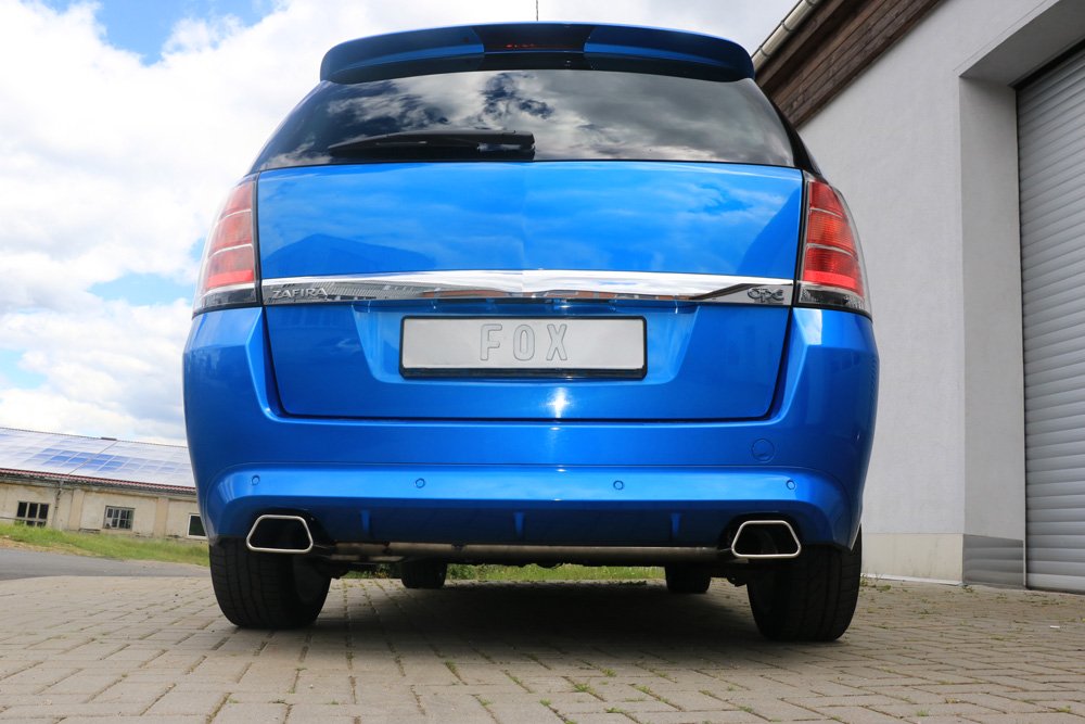 Fox Duplex Auspuff Sportauspuff Komplettanlage für Opel Zafira B OPC 2,0l