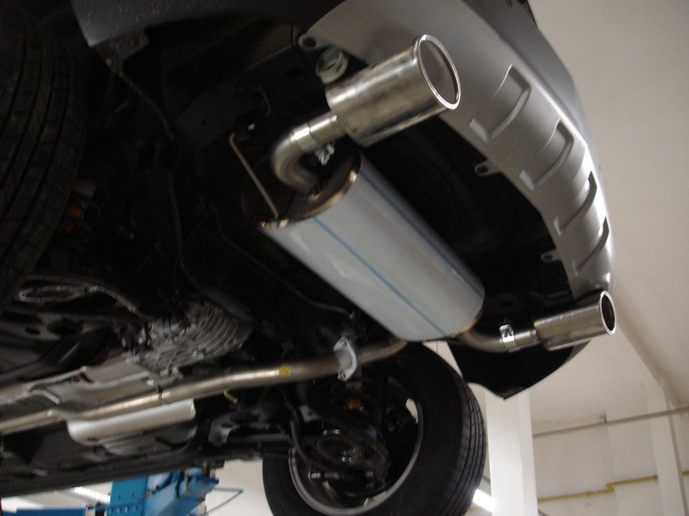 Fox Duplex Auspuff Sportauspuff Endschalldämpfer für Opel Antara 2.0l CDTI 110kW