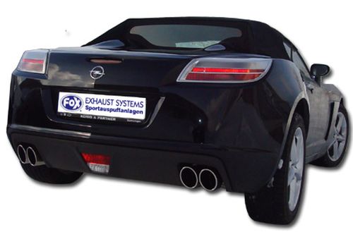 Fox Duplex Auspuff Sportauspuff Komplettanlage für Opel GT 2.0l Turbo 194kW