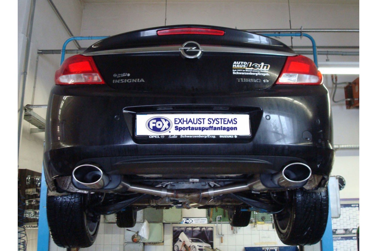 Fox Duplex Auspuff Sportauspuff Komplettanlage für Opel Insignia A 4x4 2,8 191kW