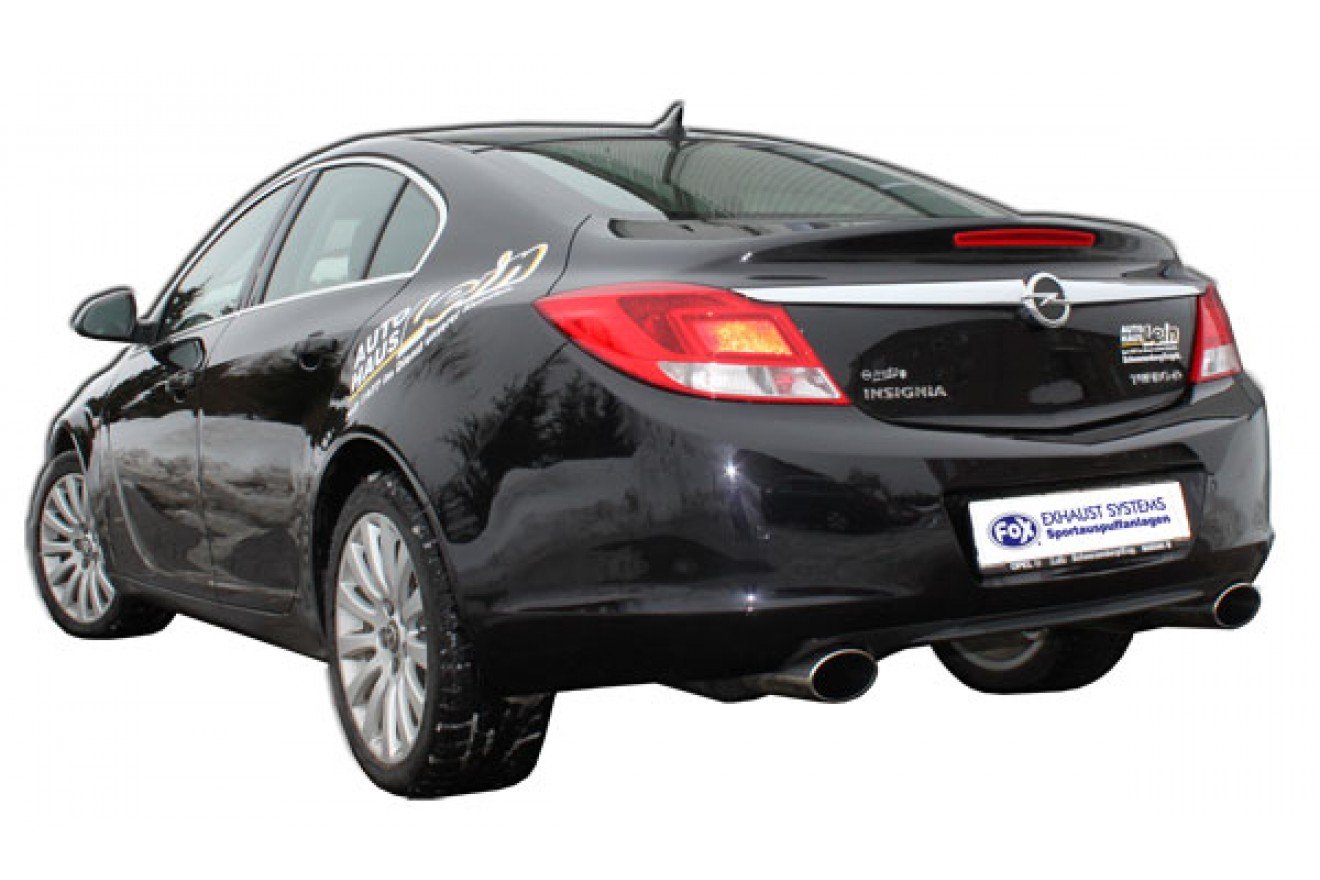 Fox Duplex Auspuff Sportauspuff Endschalldämpfer für Opel Insignia A 4x4 2,8l