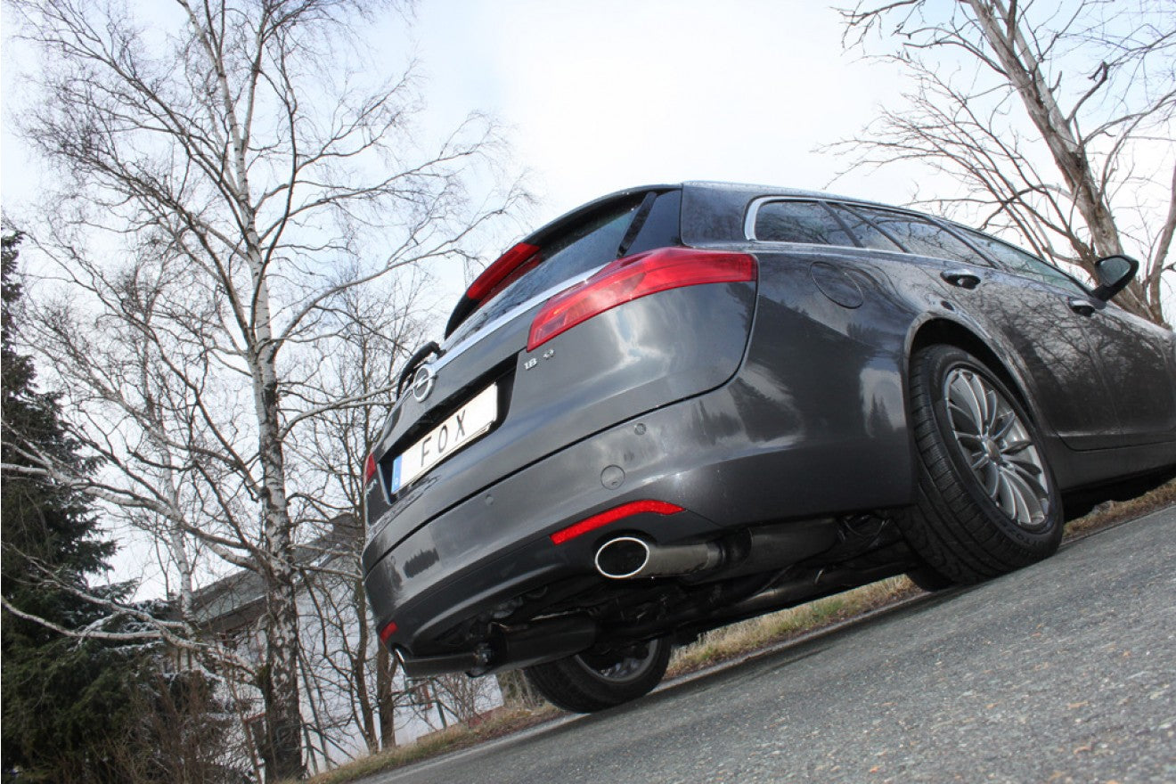 Fox Duplex Auspuff Sportauspuff Endschalldämpfer für Opel Insignia A 4x4 2,8l