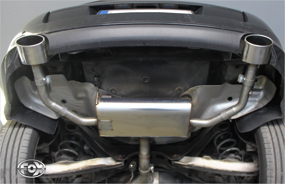 Fox Duplex Sportauspuff Endschalldämpfer für Opel Signum Sportheck 2,0l 2,8l