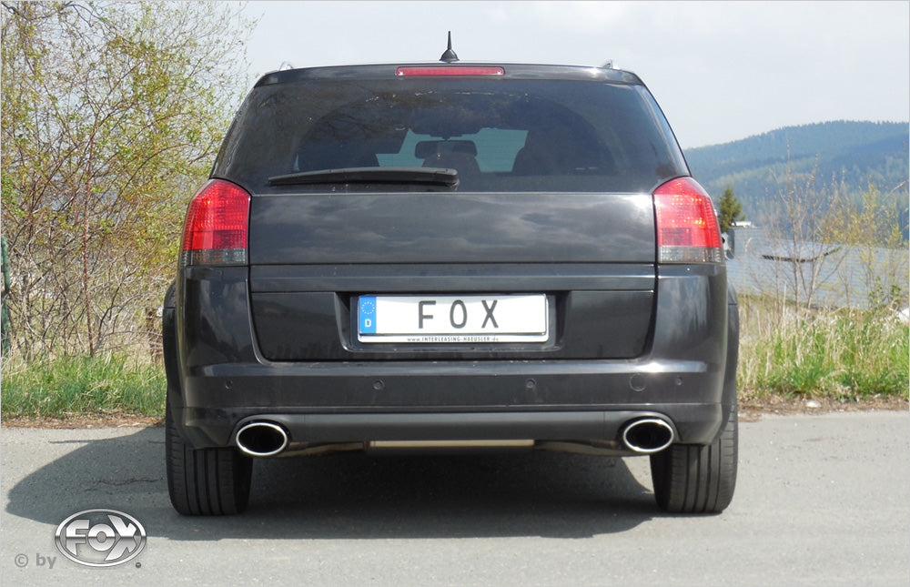 Fox Duplex Sportauspuff Endschalldämpfer für Opel Signum Sportheck 2,0l 129kW