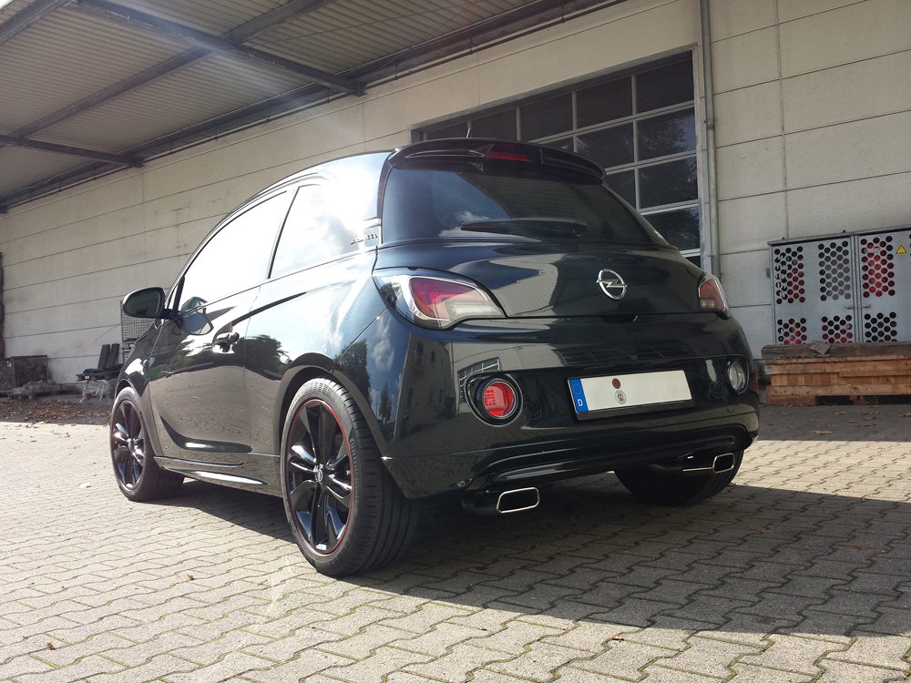 Fox Duplex Auspuff Sportauspuff Komplettanlage für Opel Adam 1,2 51/69kW 1,4