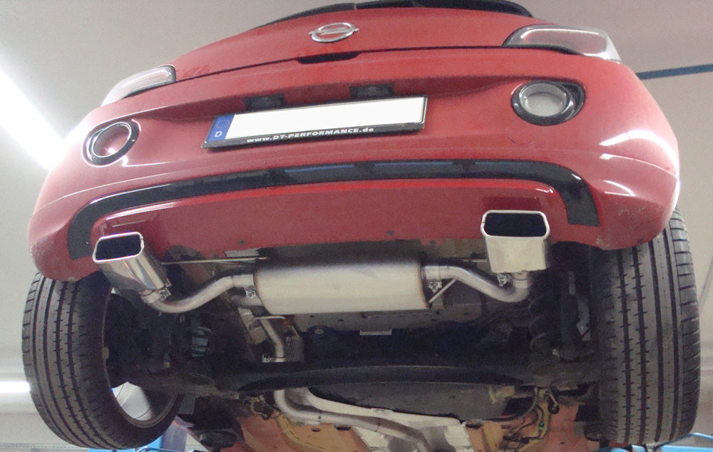 Fox Duplex Auspuff Sportauspuff Komplettanlage für Opel Adam 1,2 51/69kW 1,4