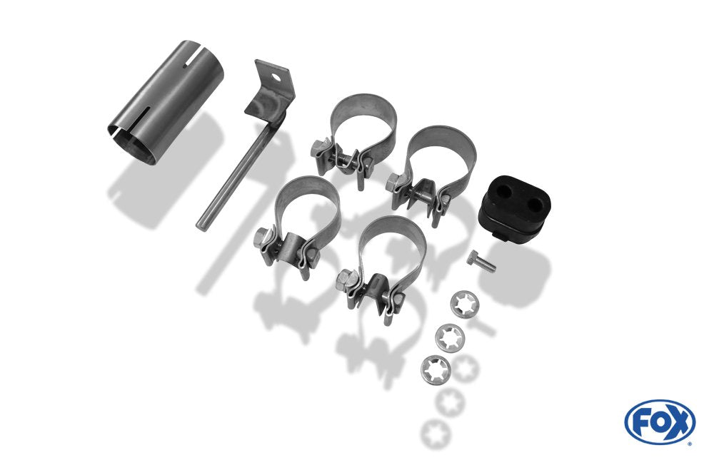 Fox Duplex Auspuff Sportauspuff Endschalldämpfer für Opel Adam S 1.4l 110kW