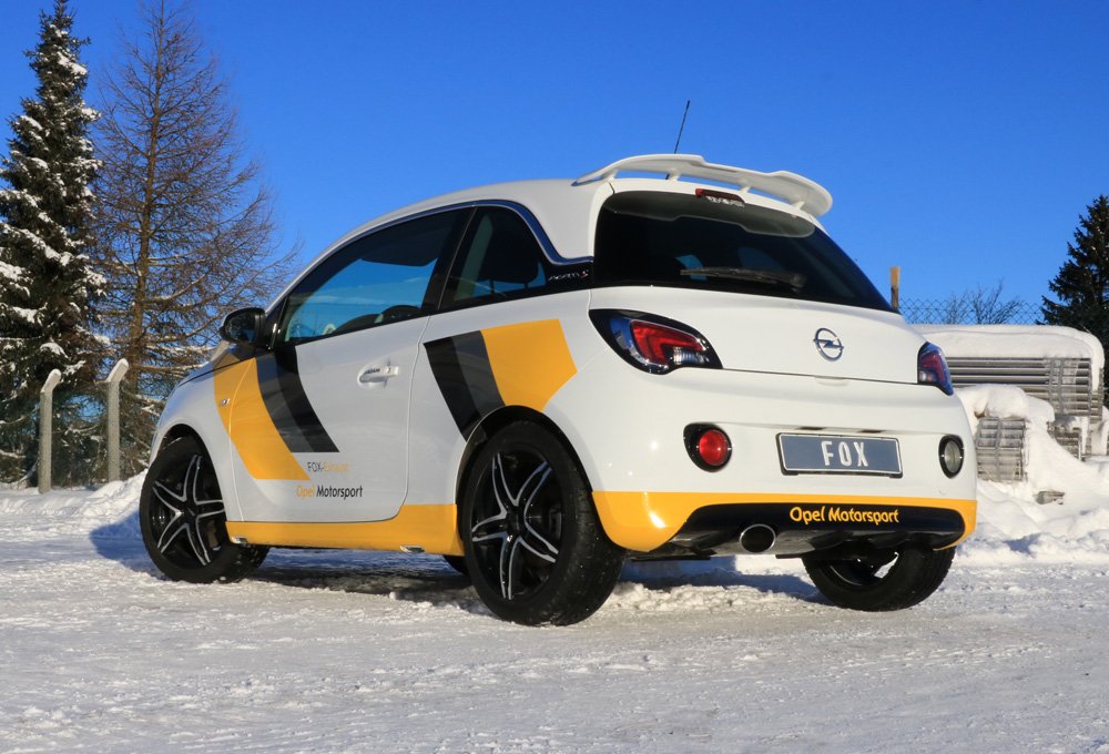 Fox Auspuff Sportauspuff Endschalldämpfer für Opel Adam S 1.4 110kW