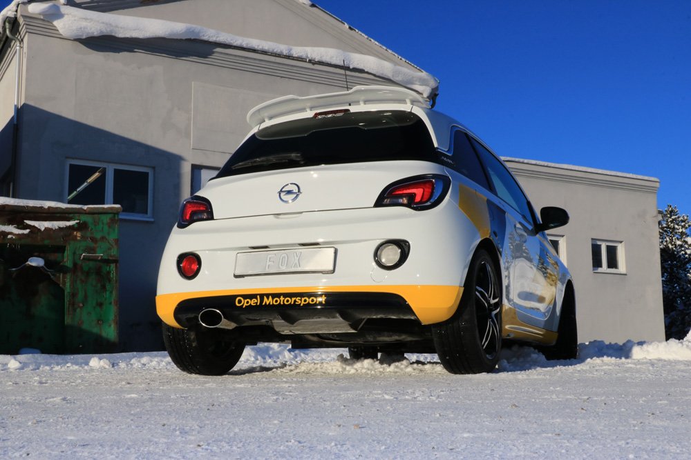 Fox Auspuff Sportauspuff Komplettanlage für Opel Adam S 1.4l 110kW