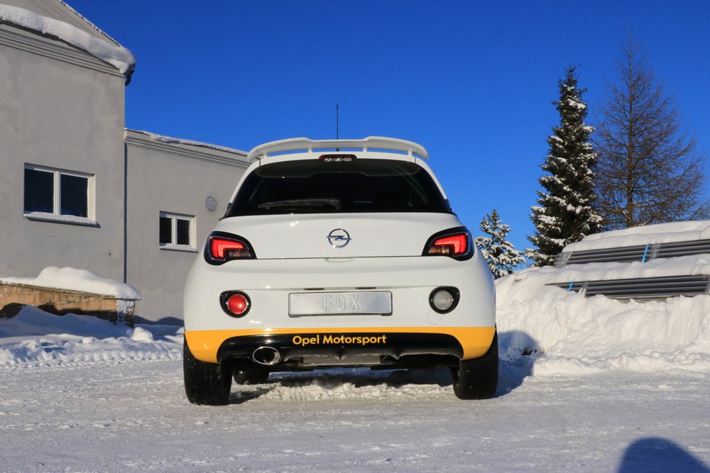 Fox Auspuff Sportauspuff Komplettanlage für Opel Adam S 1.4l 110kW