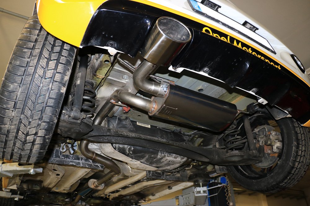 Fox Auspuff Sportauspuff Endschalldämpfer für Opel Adam S 1.4 110kW