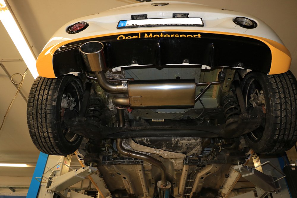 Fox Auspuff Sportauspuff Endschalldämpfer für Opel Adam S 1.4 110kW