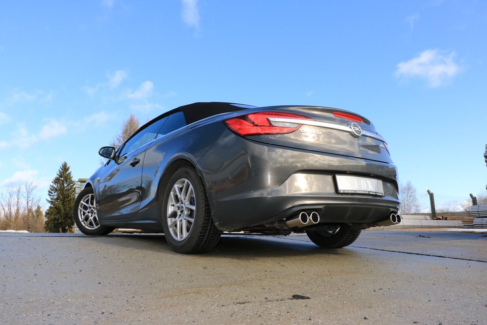 Fox Duplex Auspuff Sportauspuff Komplettanlage für Opel Cascada 1,4 88/103kW 1,6