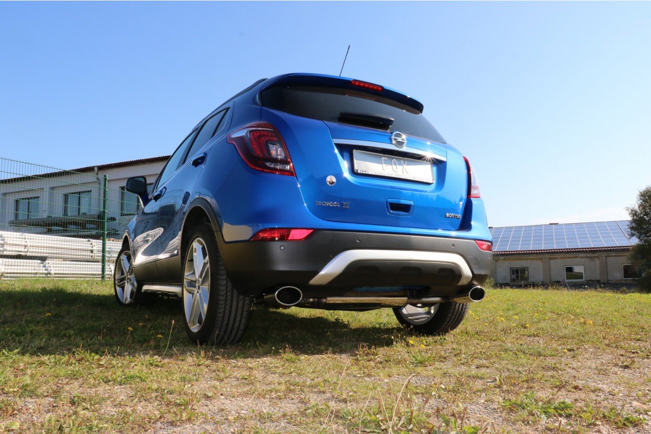 Fox Duplex Auspuff Sportauspuff Komplettanlage für Opel Mokka 4x4 4x2 1,4l 103kW