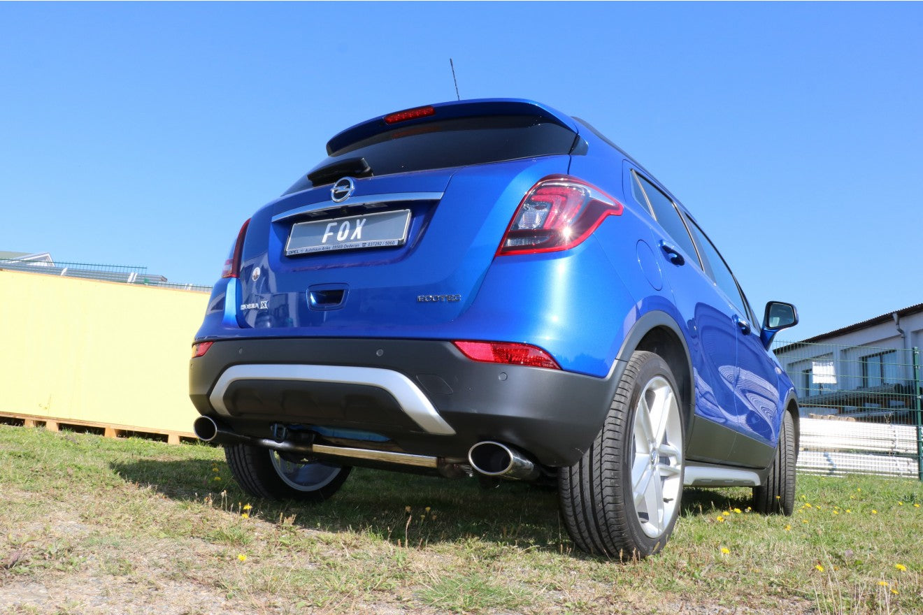 Fox Duplex Auspuff Sportauspuff Komplettanlage für Opel Mokka 4x4 4x2 1,4l 103kW
