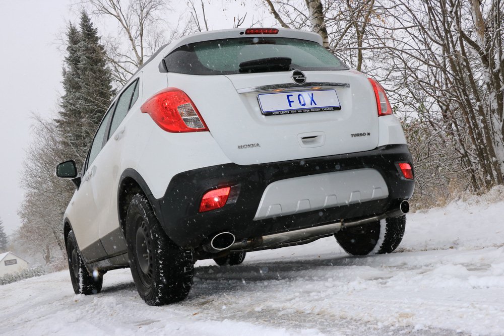 Fox Duplex Auspuff Sportauspuff Sportendschalldämpfer für Opel Mokka 4x4 1,4l